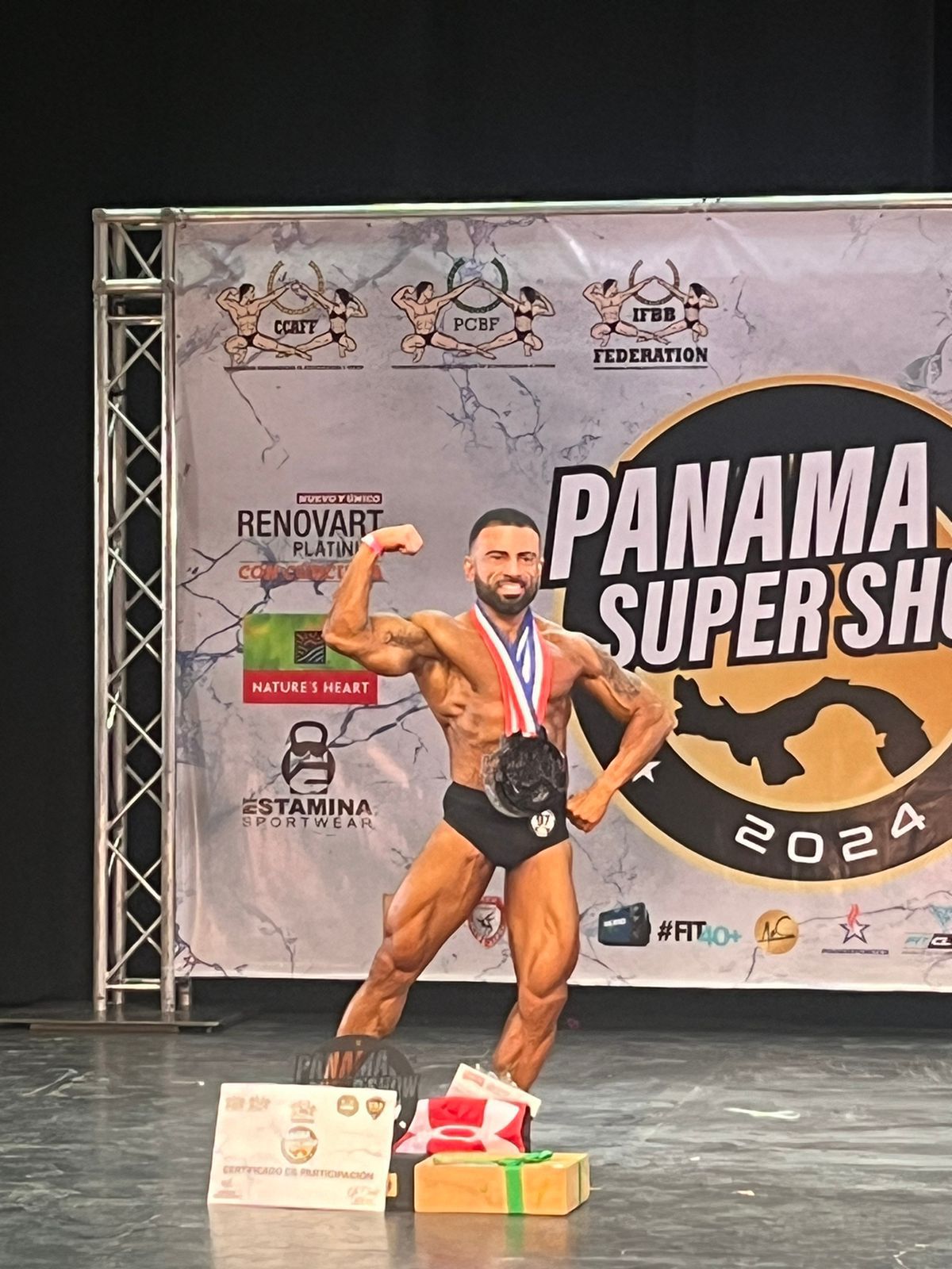 The transformation into a bodybuilder