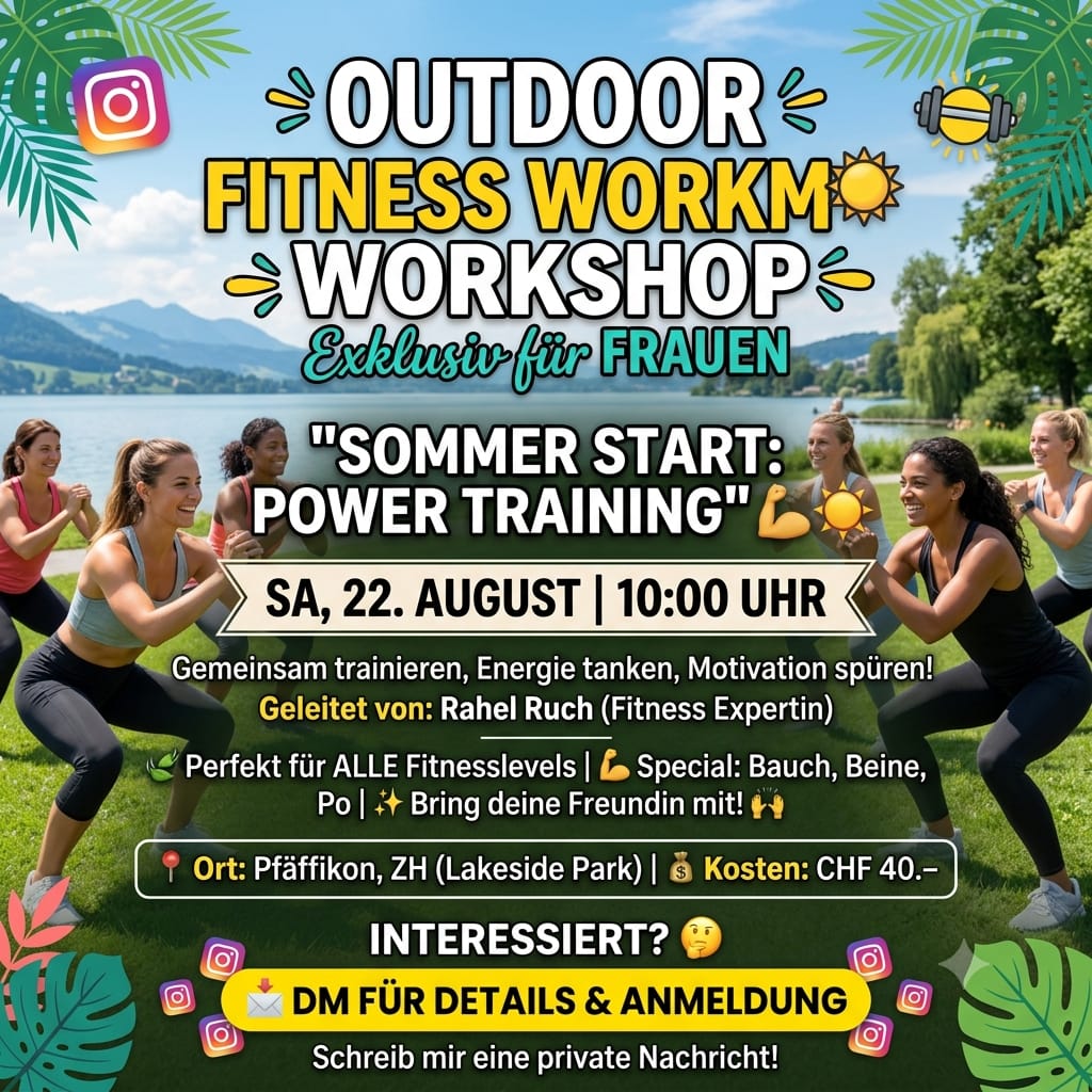 Outdoor Fitness Workshop exklusiv für Frauen